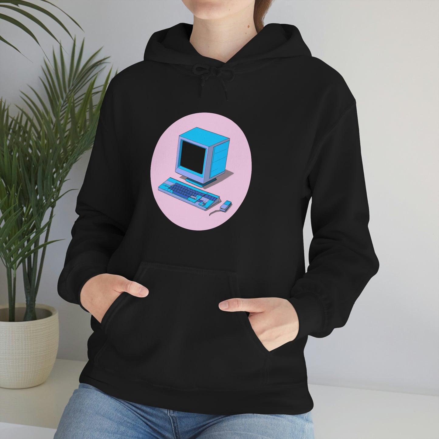 AI Generated Computer Hooded Sweatshirt