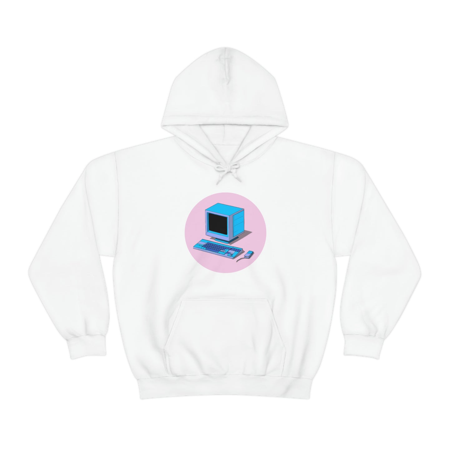 AI Generated Computer Hooded Sweatshirt