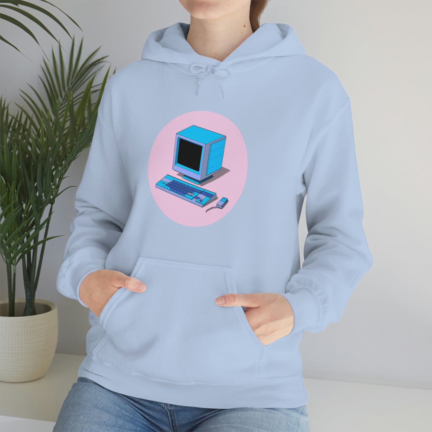 AI Generated Computer Hooded Sweatshirt