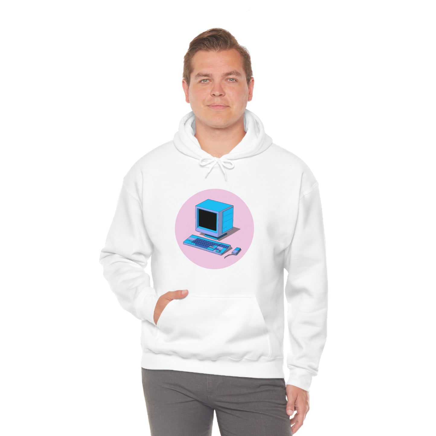 AI Generated Computer Hooded Sweatshirt