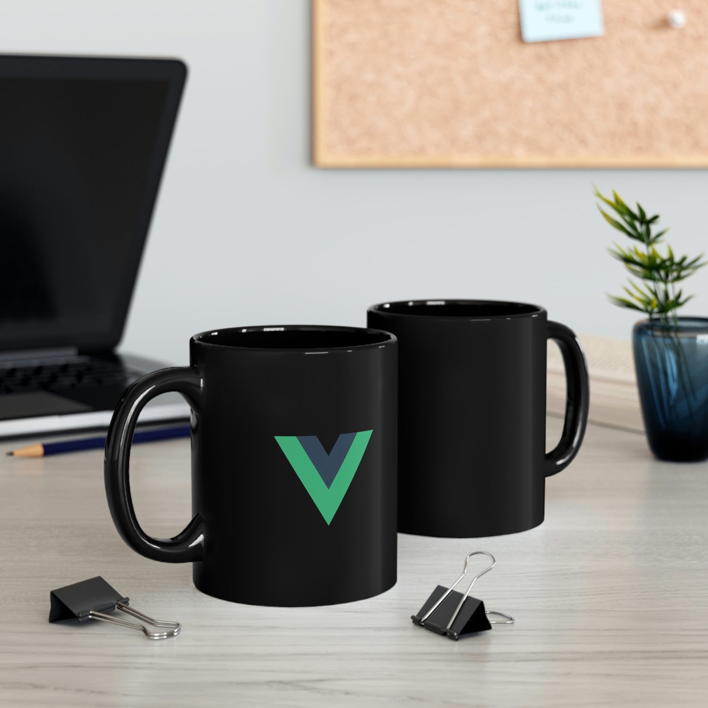 Vue 11oz Black Mug