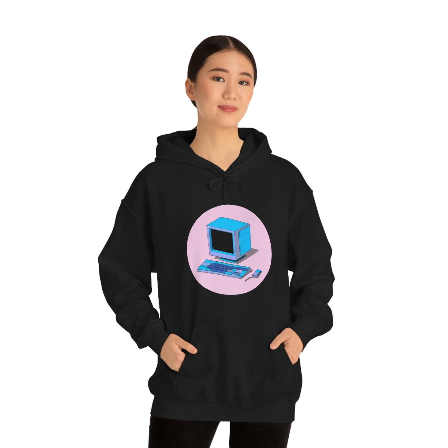 AI Generated Computer Hooded Sweatshirt